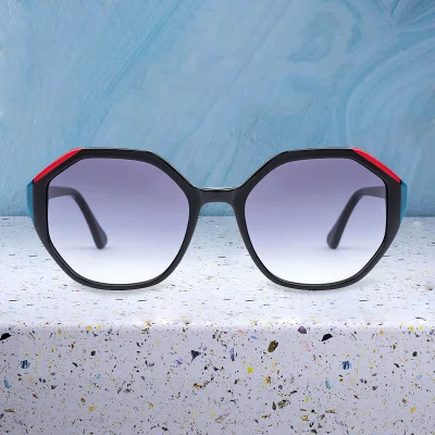 Nuovi occhiali da sole alla moda nuovi arrivi Occhiali da sole con montatura in acetato laminato fatto a mano al 100%.